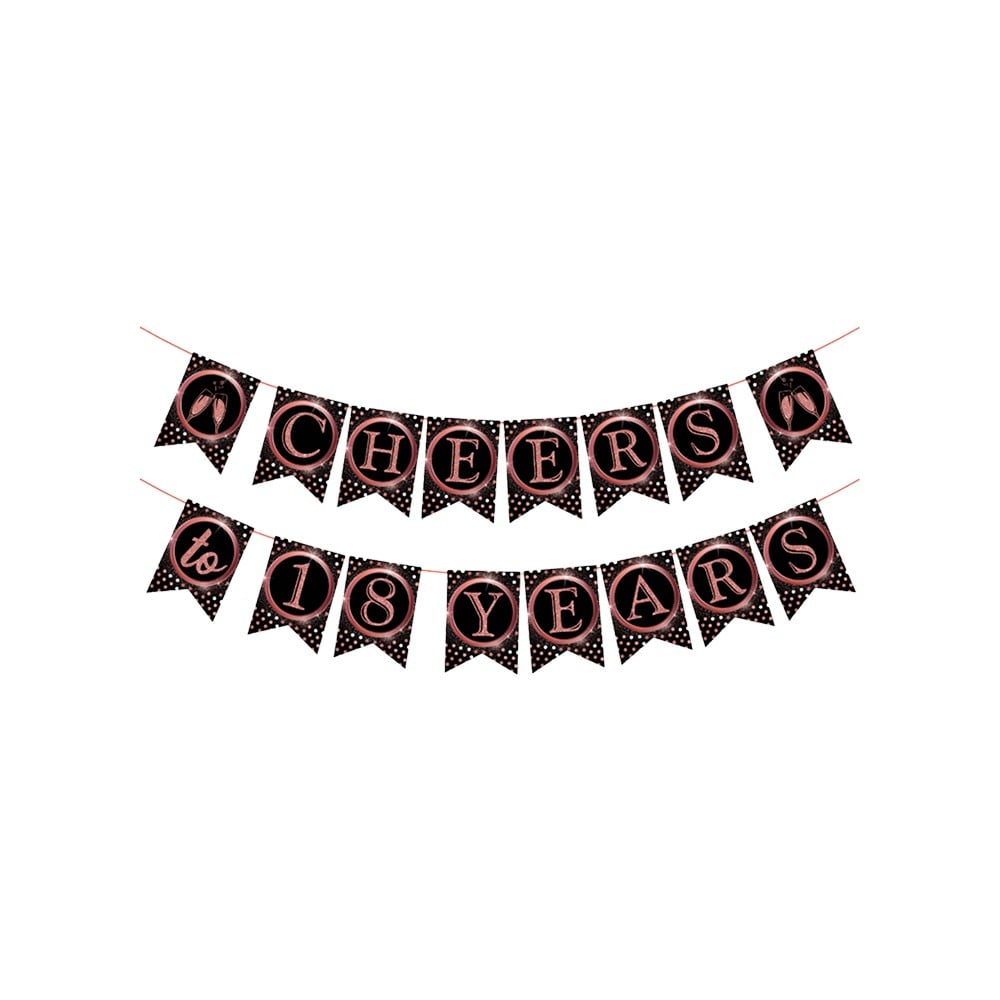 18th Birthday Paper Banner by Zyozi Price - Buy Online at Best Price in ...