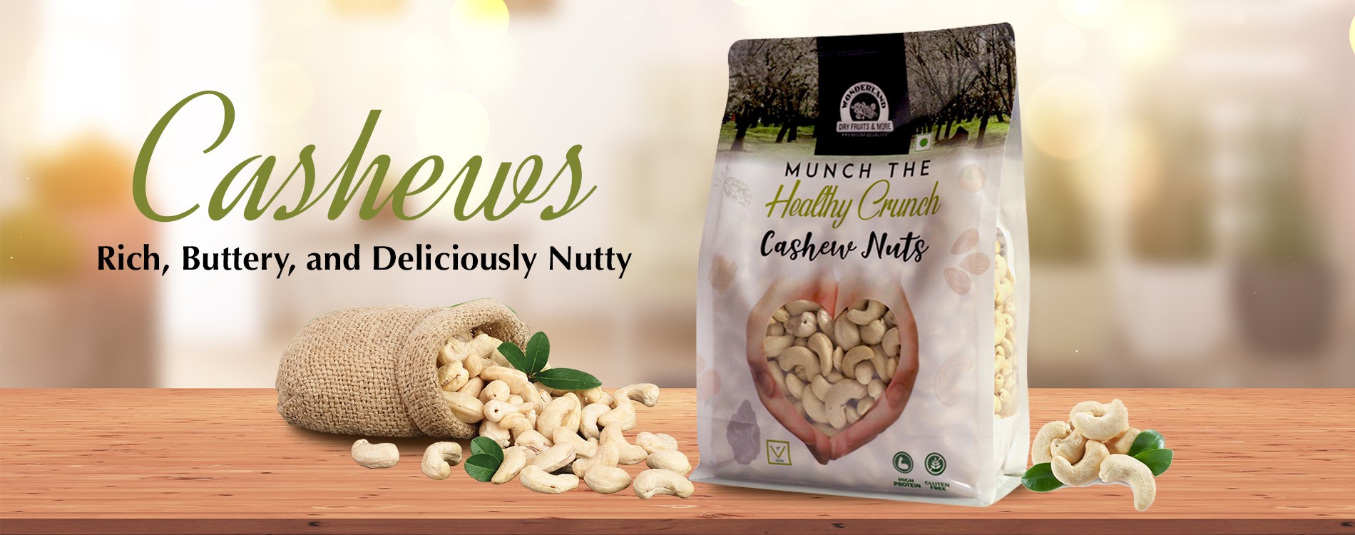 Wonderland Foods Healthy Crunch Cashew Nuts Price - Buy Online at Best ...