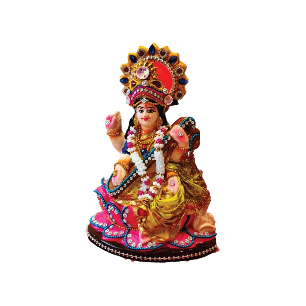 Decorative Goddess Saraswati Idol (6") by Jeevan Jyoti Price - Buy ...