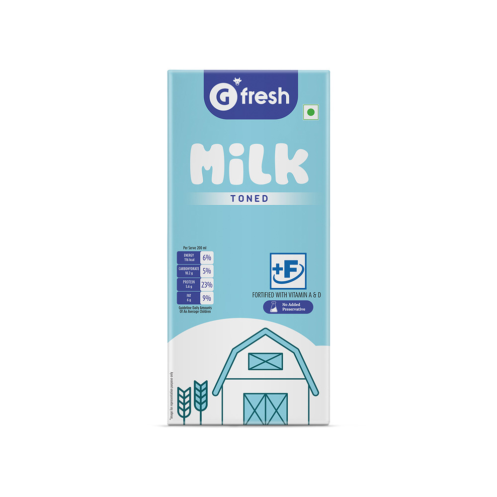 G Fresh Toned Milk - Pack of 12 Price - Buy Online at Best Price in India