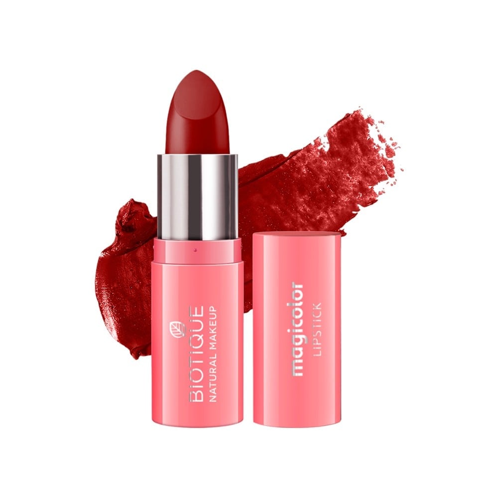 Red Pink Color Biotique Natural Makeup Magicolor Lipstick (Red Velvet) Price - Buy ...