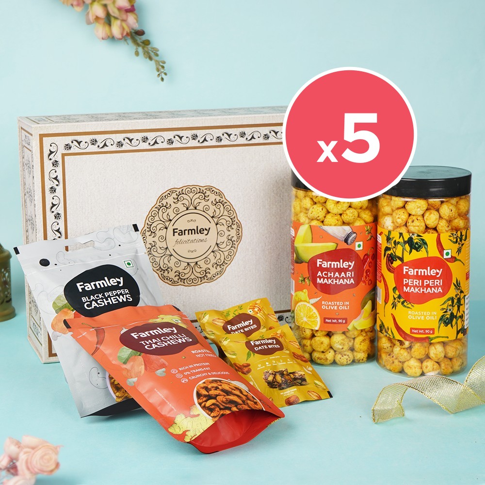 Farmley Felicitations Mix Dry Fruits Gift Pack - Pack of 5 Price - Buy ...