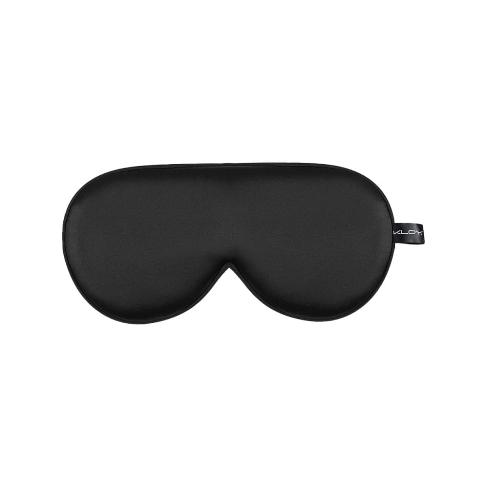 KLOY 100% Mulberry Silk Sleep Eye Mask (Black, 10 ml) - Image 1