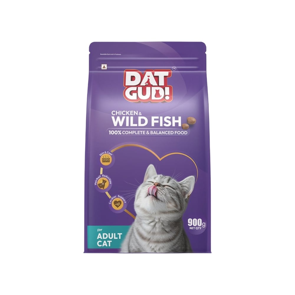 Dat Fat Cat Dat Gud Chicken & Wild Fish Dry Cat Food Price - Buy Online at Best ...