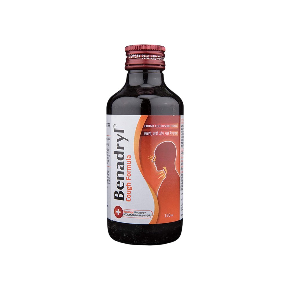 Benadryl Cough Formula Bottle Of 150ml Syrup Price - Buy Online at Best ...