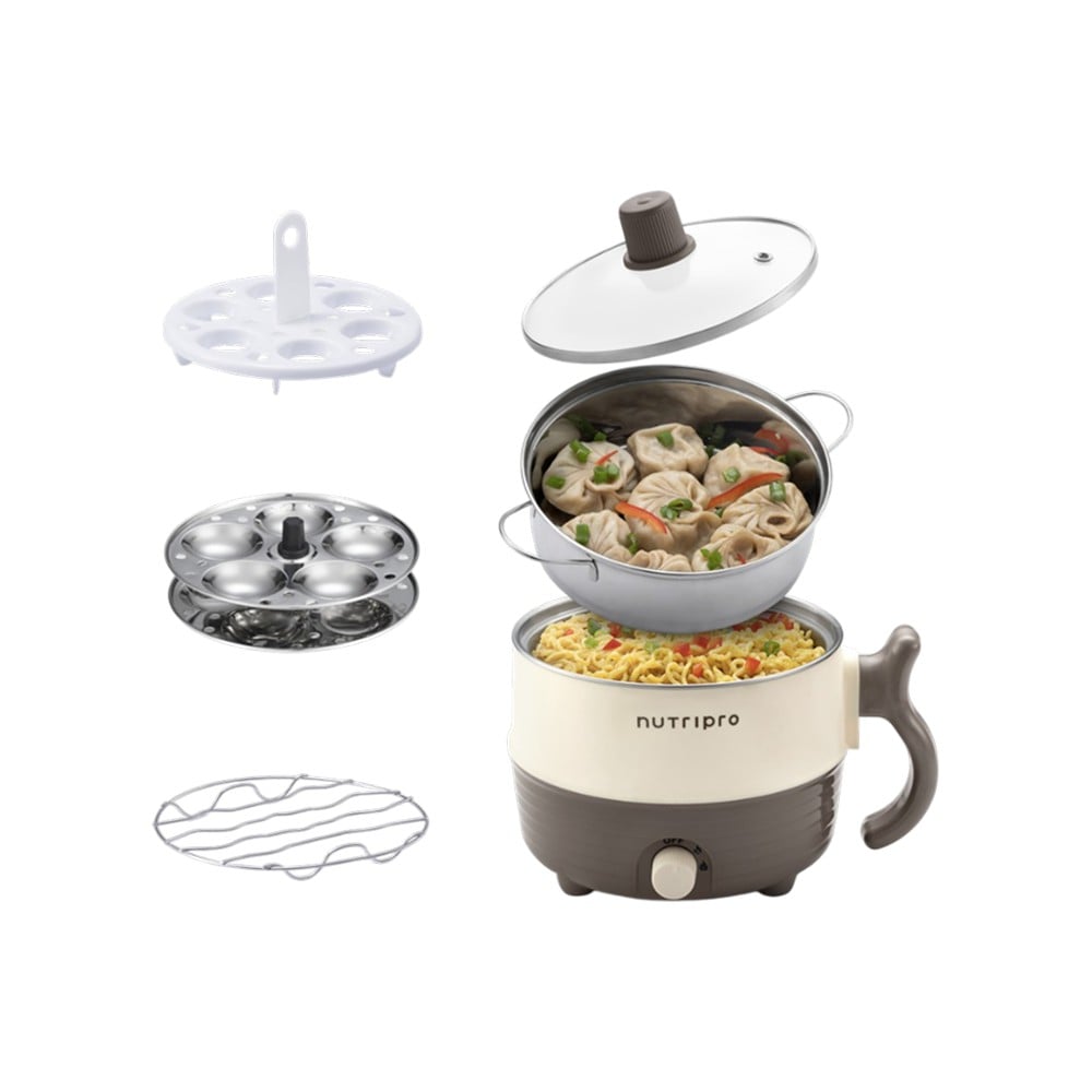 NutriPro Steel Multi Purpose Kettle 1.5 L - Image 1