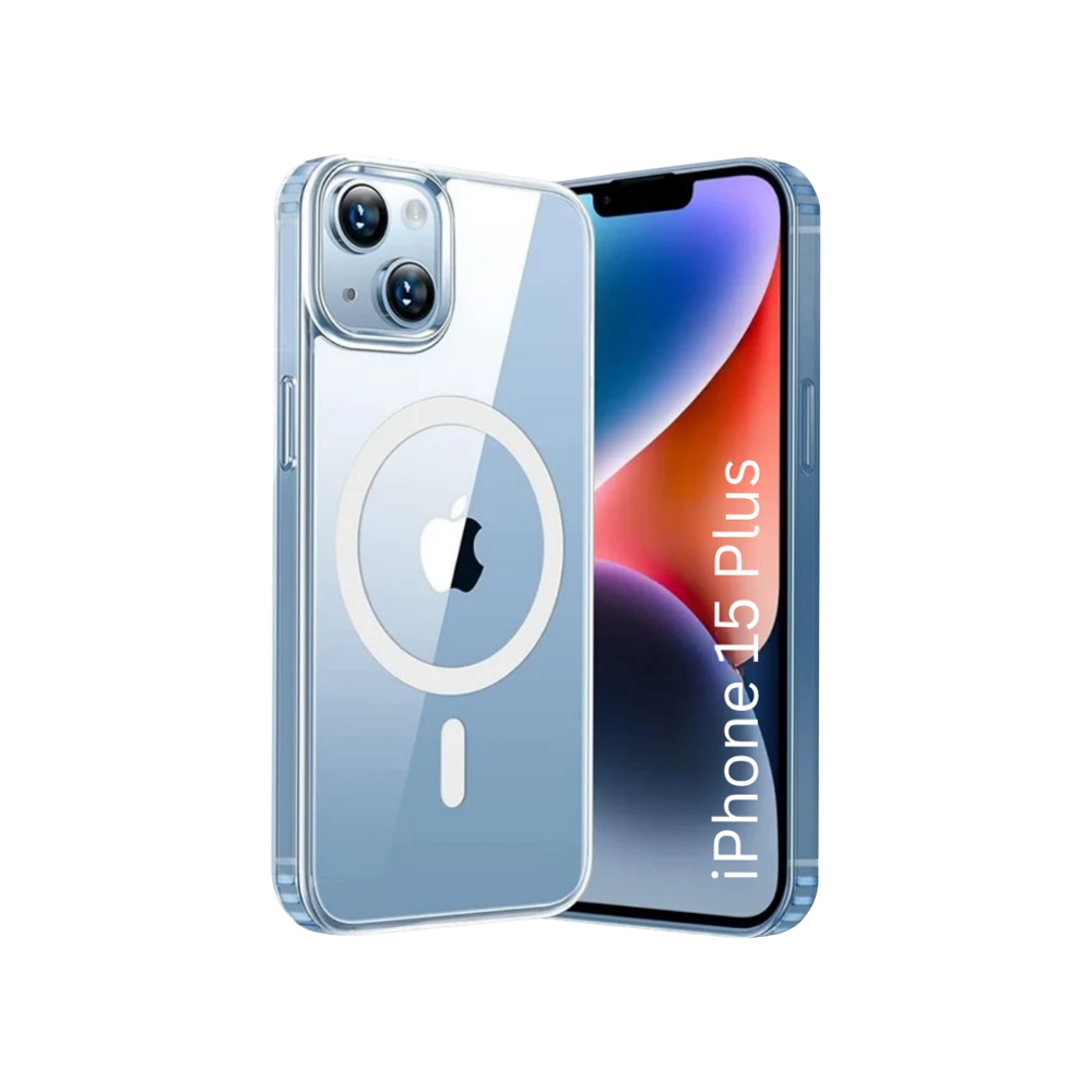 Kwine Case Magsafe Mobile Back Cover (iPhone 15 Plus, Transparent)
