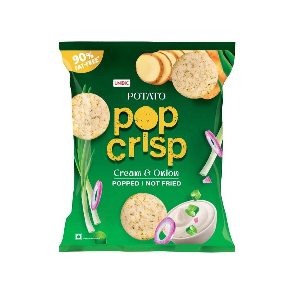 Popped Snacks Unibic Pop Crisp Cream & Onion Popped Chips Price - Buy Online at Best ...