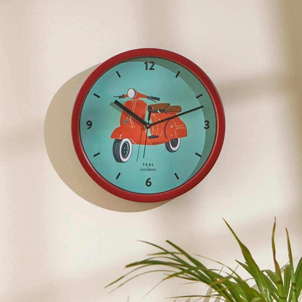 Scooting Around Wall Clock (Red, Blue) - Chumbak Price - Buy Online at ...