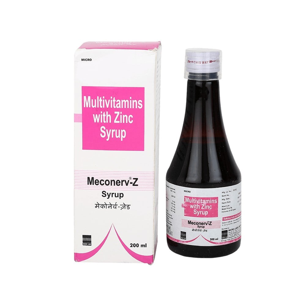 Meconerv-Z Bottle of 200 ml Syrup Price - Buy Online at Best Price in India