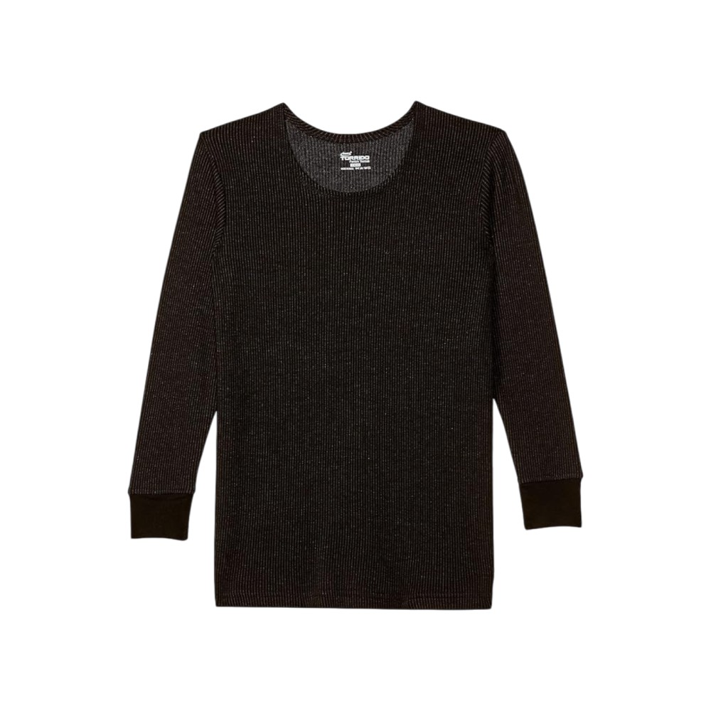 Rupa Torrido Round Neck Thermal Top For Kids (Black)
