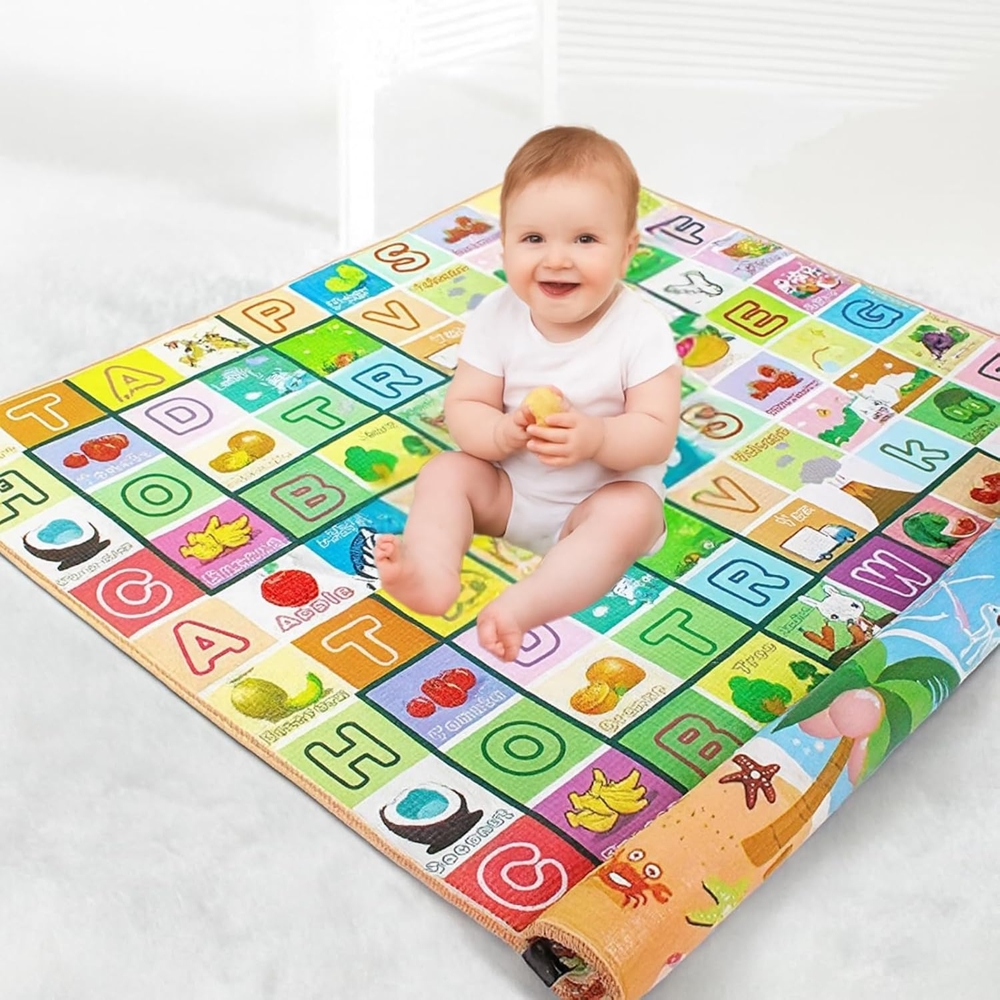 Wazdorf Large Double-Sided Baby Play Mat Price - Buy Online at