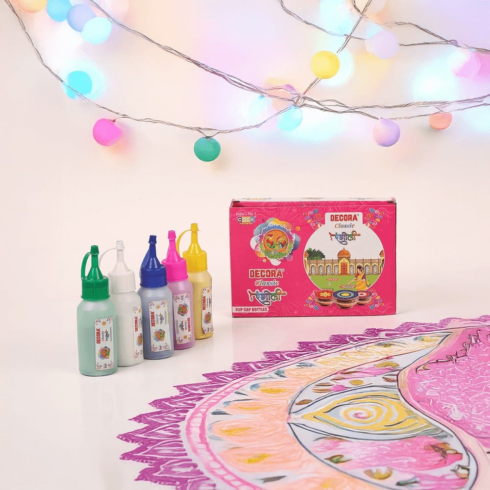 Multicolour Rangoli Decora Classic Rangoli Colors Bottle (Multicolour) - Cock Price - Buy ...
