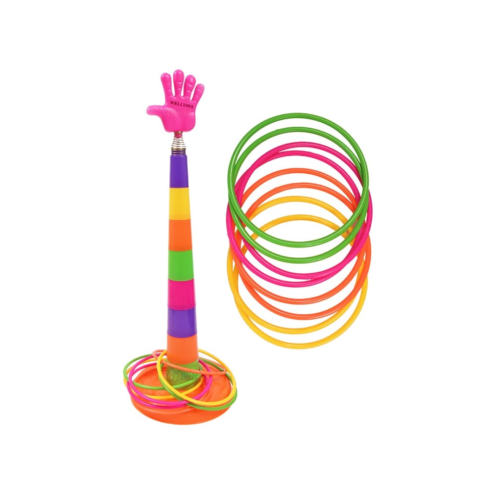 designarche 2 in 1 Ring Toss Game | Shape Sorter Color Recognition Aim and Strike Game - Multicolor main image 1