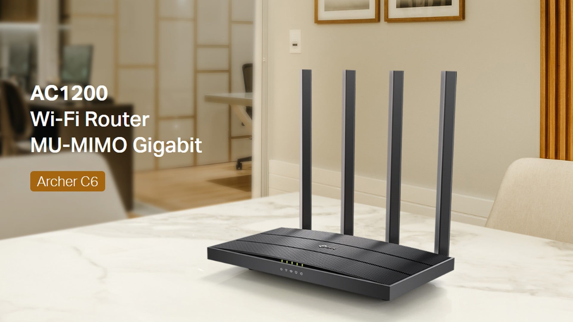 R Link Router TP-Link Archer C6 1200Mbps Gigabit Dual Band Wireless Router - Black ...