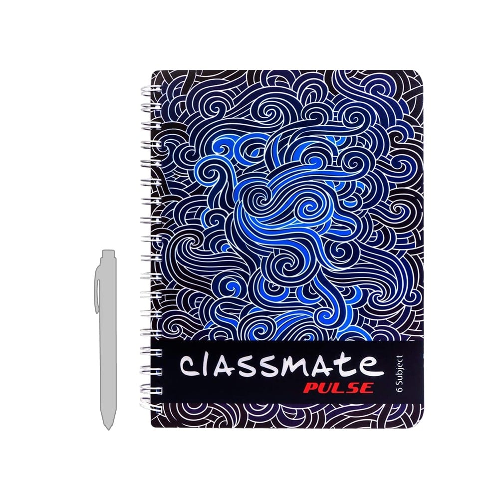 Classmate 6 Subject Unruled Notebook (B5, Multicolour) Price - Buy ...