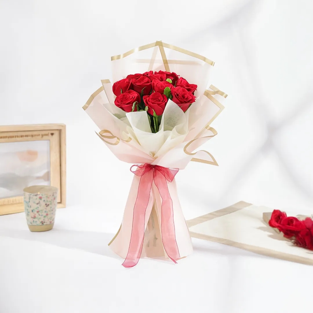 IGP - Red Rose Flower Bouquet Price - Buy Online at Best Price in India