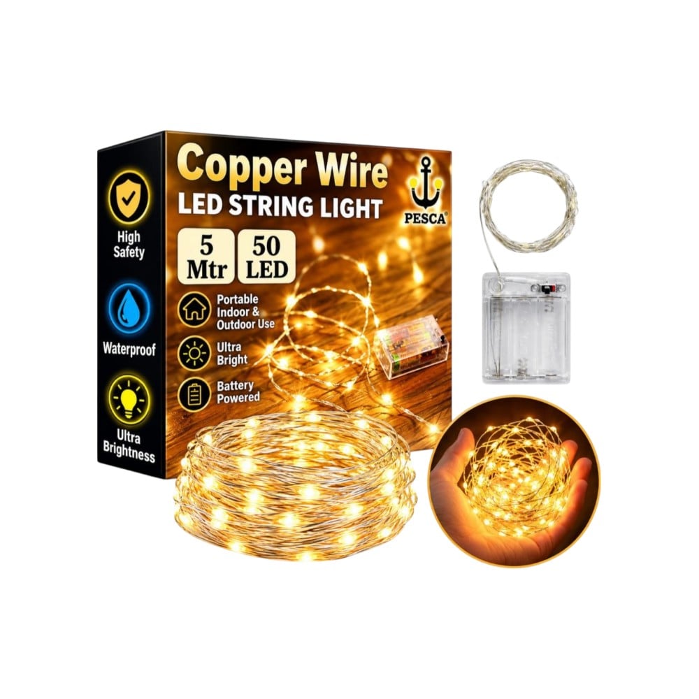 Warm White 5 m String Light by PESCA Price - Buy Online at Best Price ...