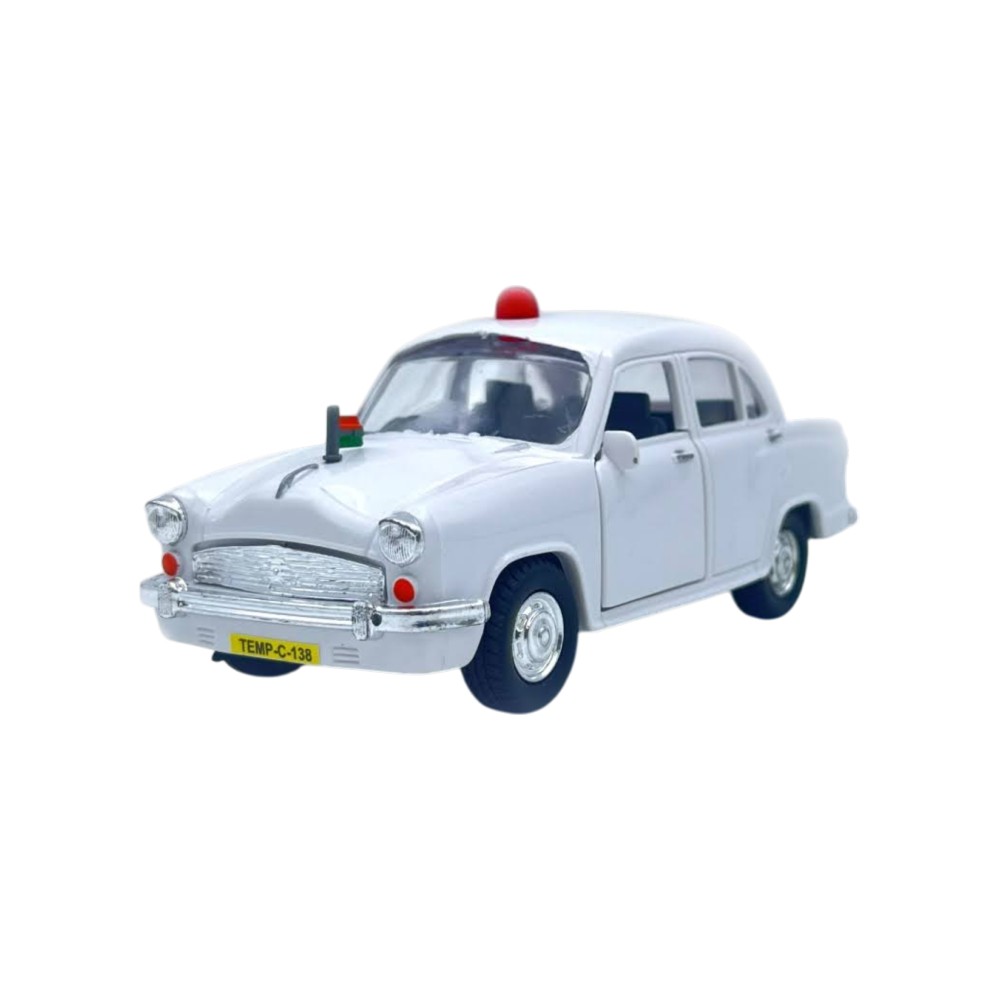 Voiture Jouet Centy Toys Ambassador - Rétrofriction (pull Back) - Thème Retour Vers Le Futur - Blanche