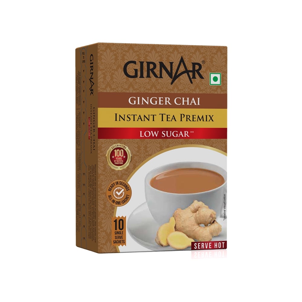 Girnar Low Sugar Ginger Chai Instant Tea Premix Price - Buy Online at ...