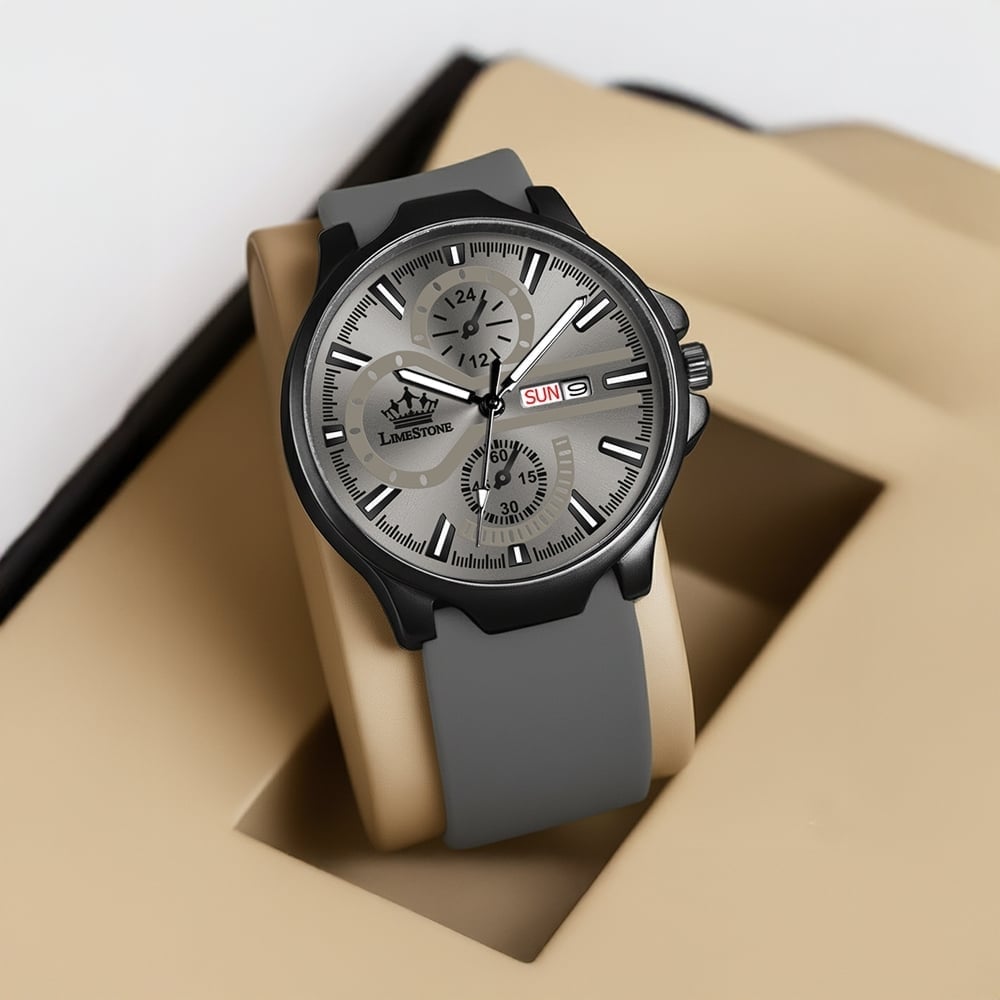 Limestone Apex Prism Chrono Flex Analog Watch