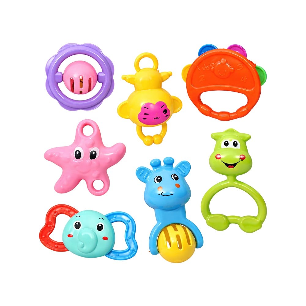 Toyshine Non-Toxic Baby Rattle with Teathers for New Born Babies Price ...
