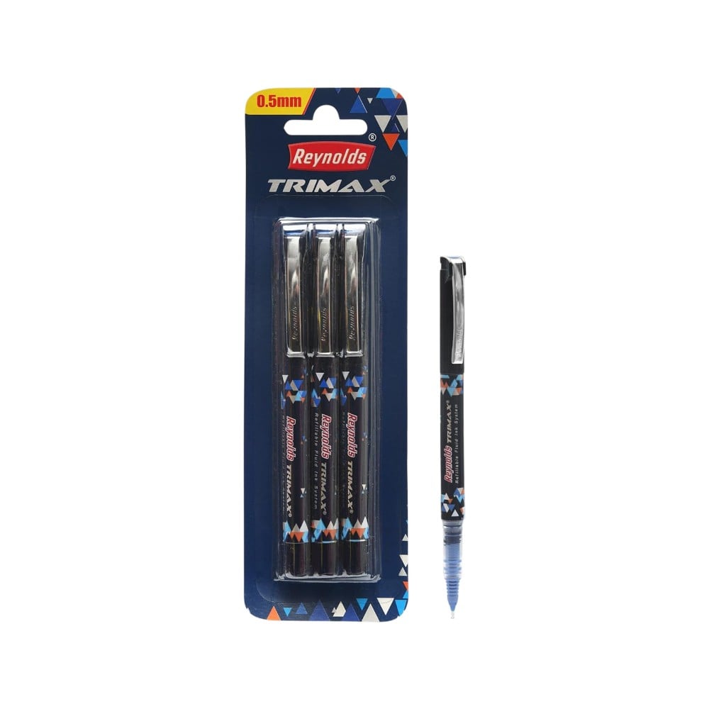 Reynolds Trimax Roller Pen Set (Blue) Price - Buy Online at ₹180 in India