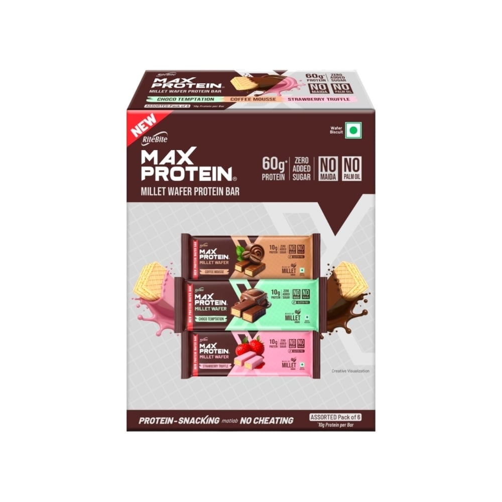 RiteBite Assorted Millet Wafer Protein Bar Pack Price - Buy Online at ...
