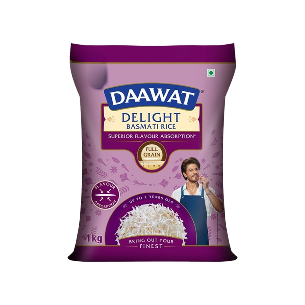 Daawat Delight Basmati Rice - Superior Flavour Absorption (Long Grain ...