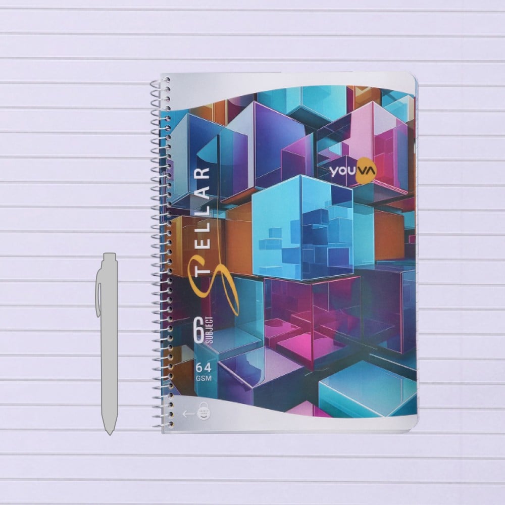 Youva Single Line Notebook (A4, Multicolour) Price - Buy Online at ₹200 ...