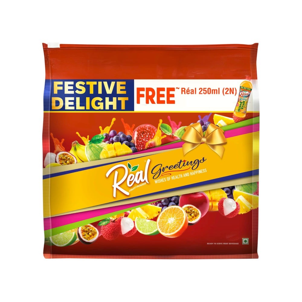 Real Froot Real Greetings Beverage Gift Pack - with 2 units of Real Fruit Power ...