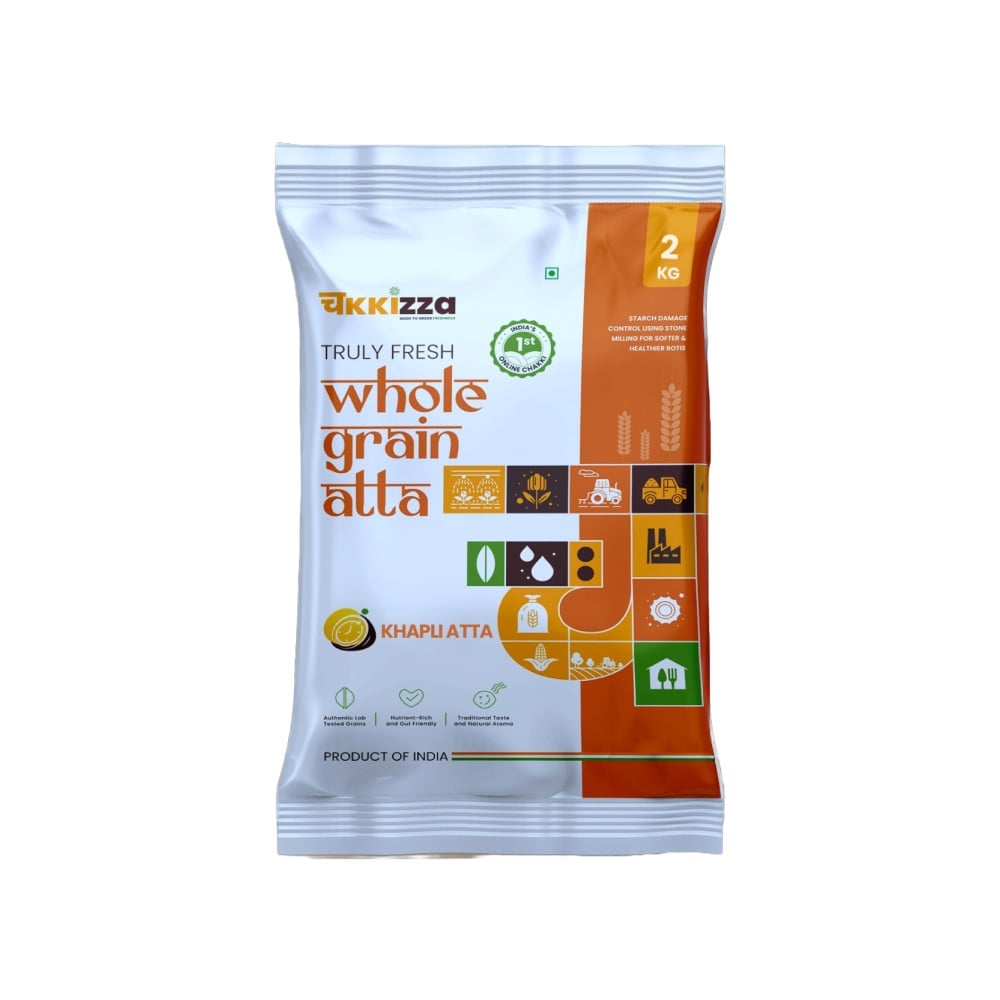 Chakkizza Whole Grain Khapli Wheat Atta Price - Buy Online at Best