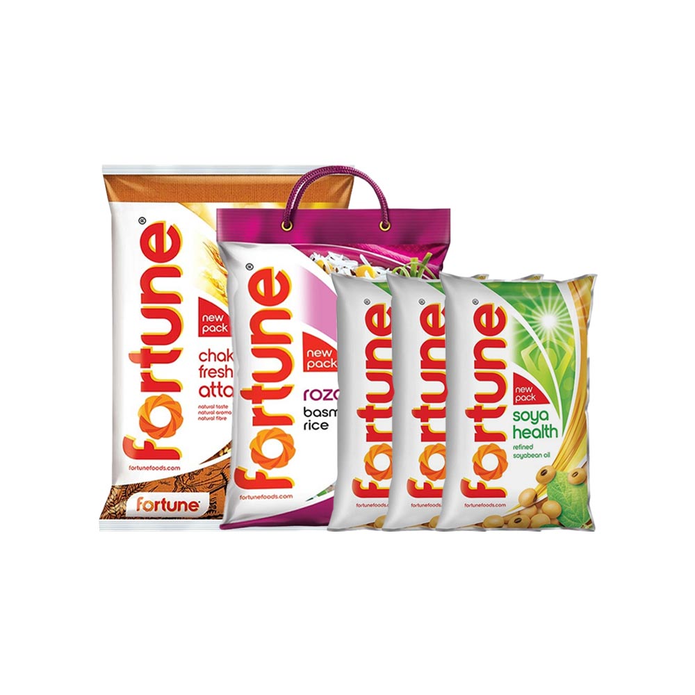 Fortune Rozana-Gold Basmati Rice (Long Grain) + Fresh (100% Atta, 0% ...