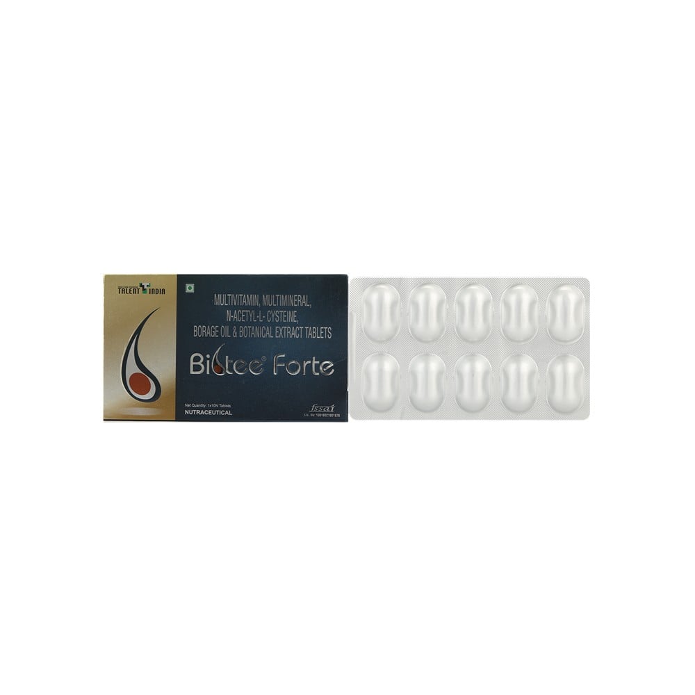 Biotee Forte Strip of 10 Tablets Price - Buy Online at ₹186 in India