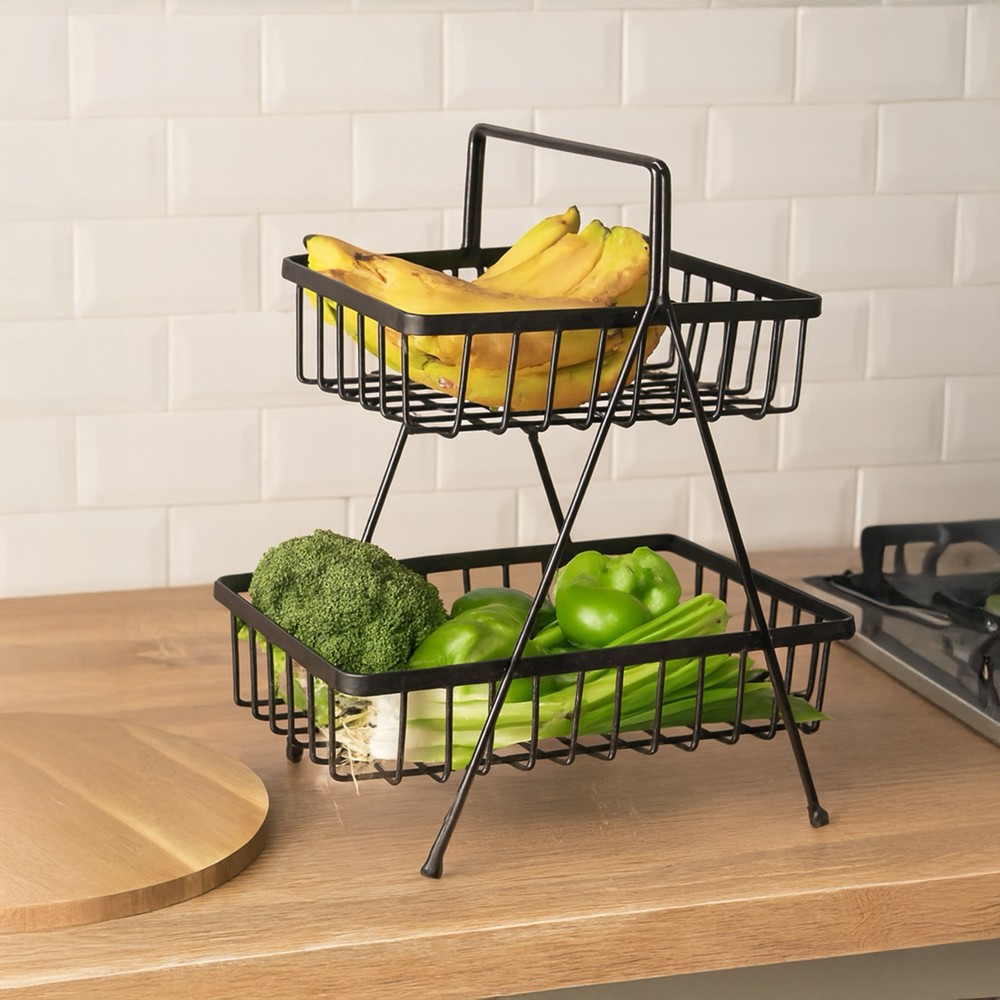 Cutting Edge 2-Tier Kitchen Rack Organizer (Steel) Price - Buy Online ...