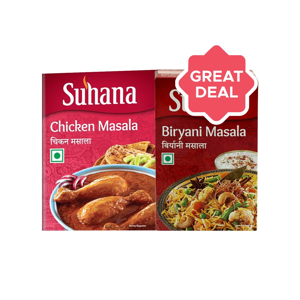 Suhana Chicken Masala + Biryani Masala Combo Price - Buy Online at Best ...