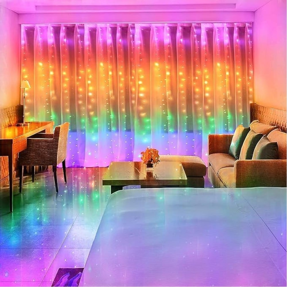 Multicolour 1 m Curtain String Lights by Lexton Price - Buy Online at ...