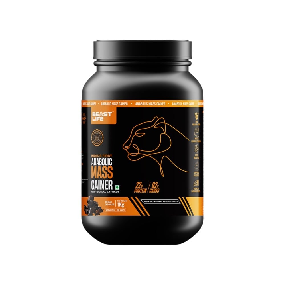BeastLife 22g High Protein Mass Gainer Belgian Chocolate - Image 1