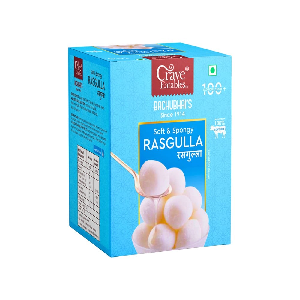 Soft & Spongy Rasgulla by Crave Eatables Price - Buy Online at Best ...