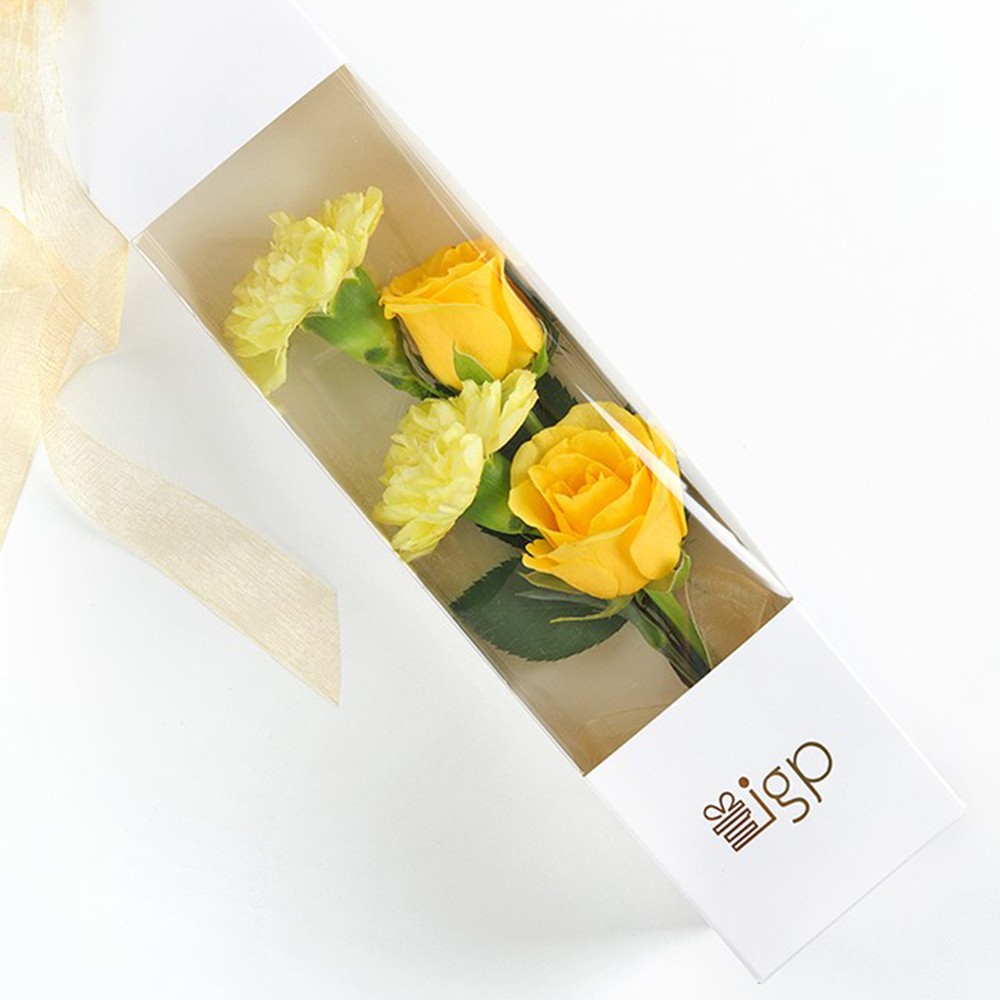IGP - Cheerful Love Blooms Box of Roses and Carnations Bouquet Price ...