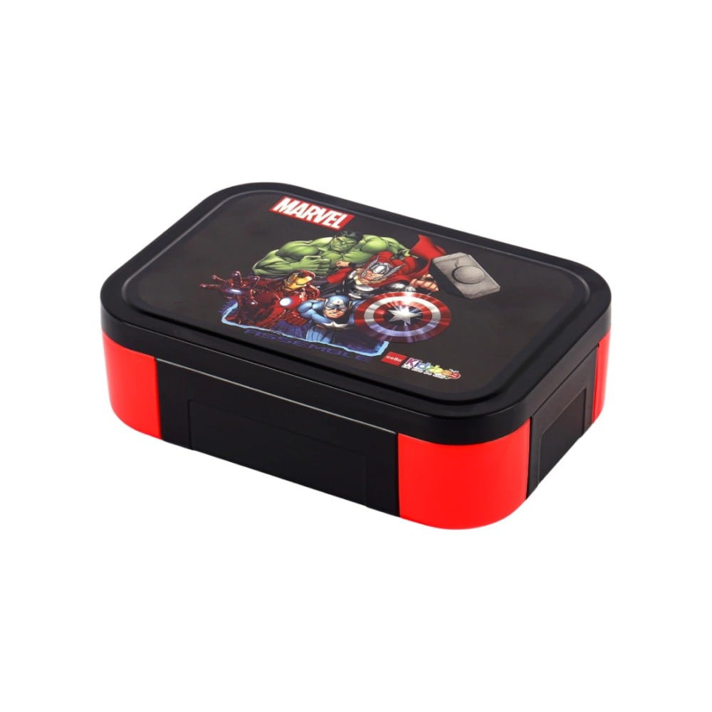 Cello Kidzbee Galaxy Mighty Heroes Lunch Box (Black, Red) Price
