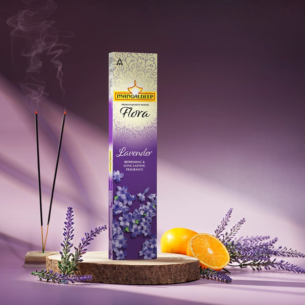 Mangaldeep Flora Lavender Incense Sticks / Agarbatti Price - Buy Online ...