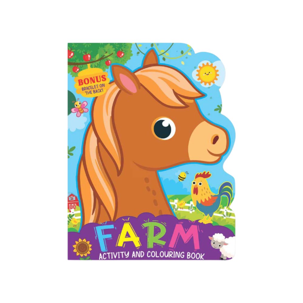 Die-Cut Farm Animal Activity & Coloring Book for Kids Price - Buy ...