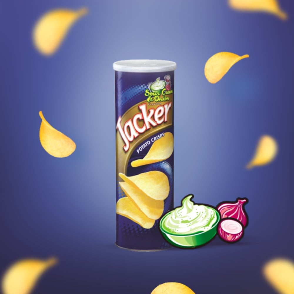 Jacker Potato Crisps Sour Cream & Onion Price - Buy Online at Best ...