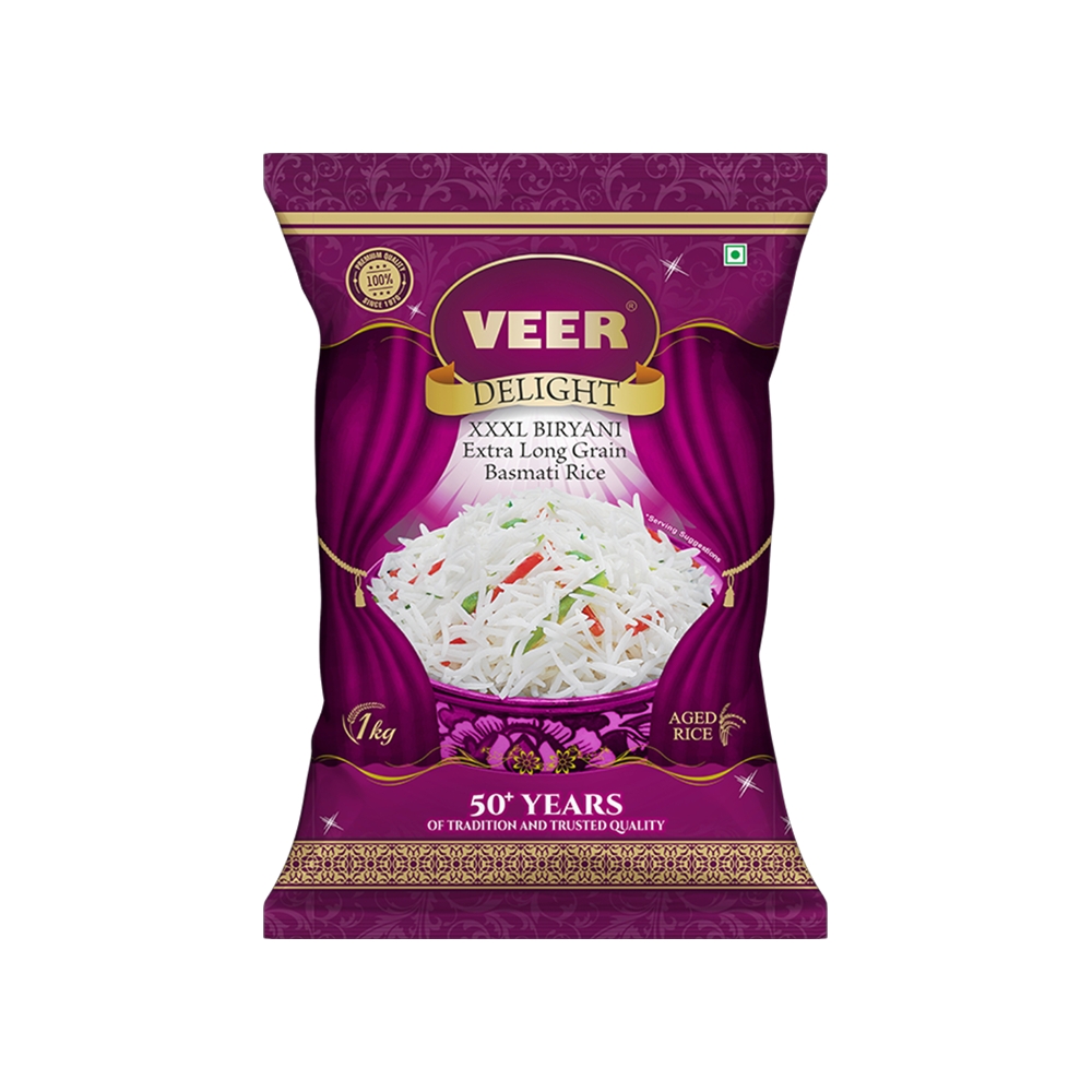 Sb Delight Rice Veer Basmati Rice Delight Biryani Basmati Rice (Extra Long Grain) Price ...