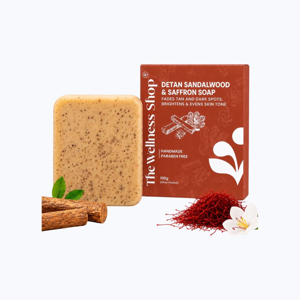 Detan Sandalwood & Saffron Soap