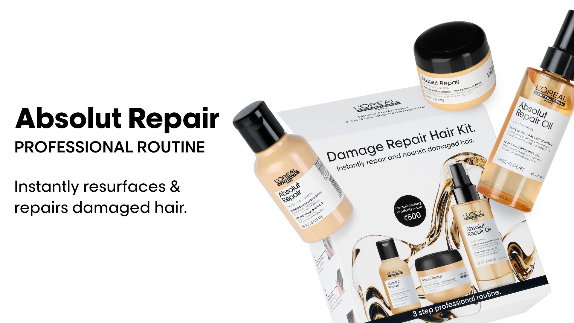 L'Oréal Professionnel Damage Repair Hair Care Kit Price - Buy Online at ...