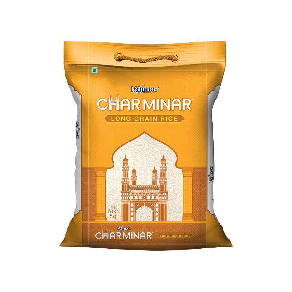 Charminar Long Grain Everyday Rice (Long Grain) + Emami Healthy & Tasty ...