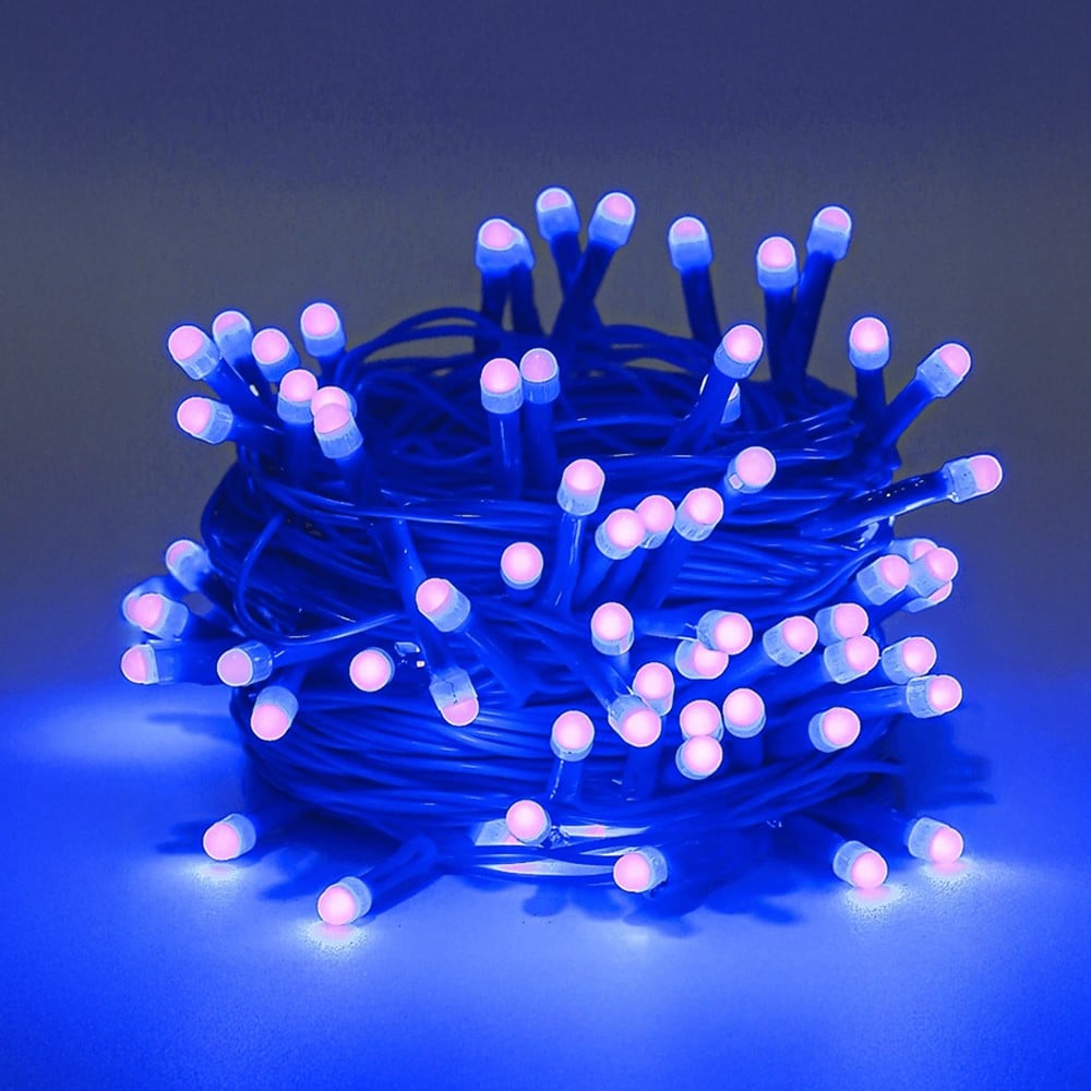 Blue 40 LED Power Plug Sourced Serial String Pixel Light (3 W) - Lexton ...