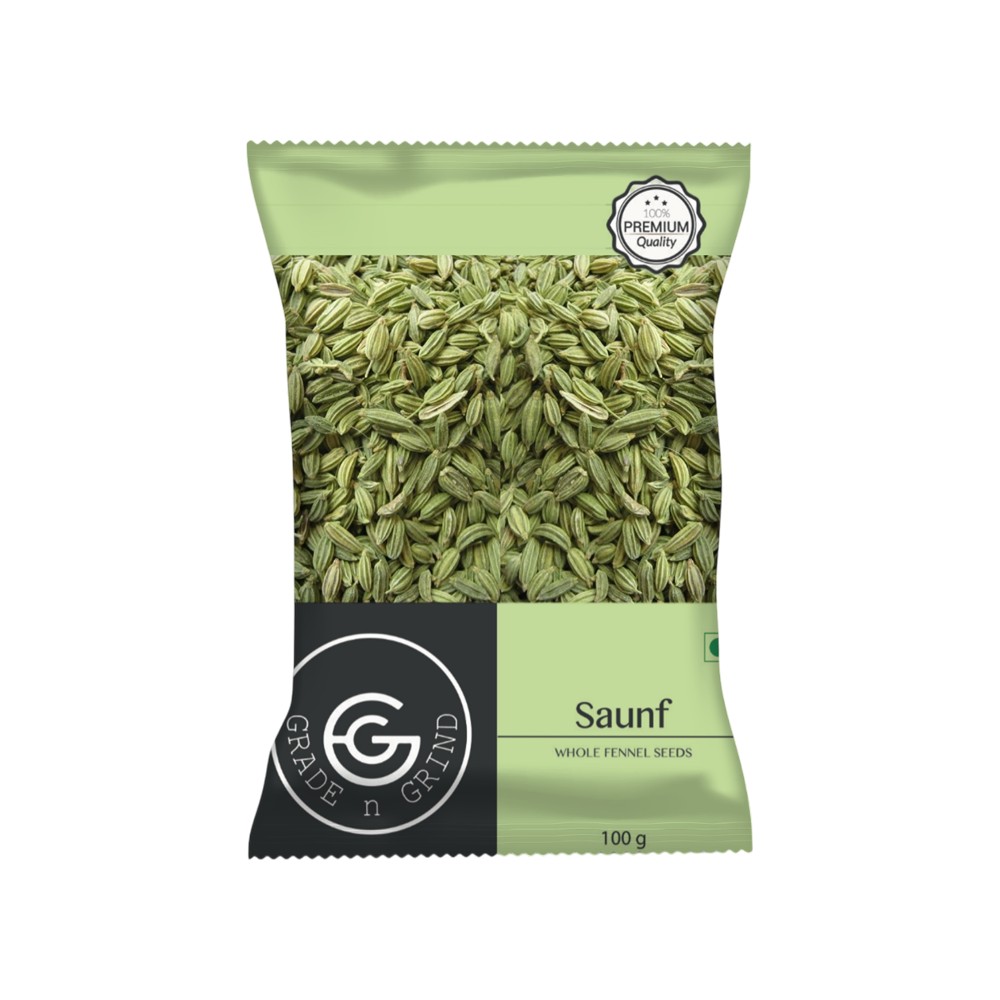 Grade N Grind Fennel Seeds (saunf, Badi, badishep, bari saunf, badi ...